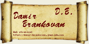 Damir Brankovan vizit kartica